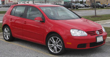 vw golf automobil